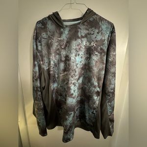 HUK Fishing Sun Shirt Hoodie - 3XL